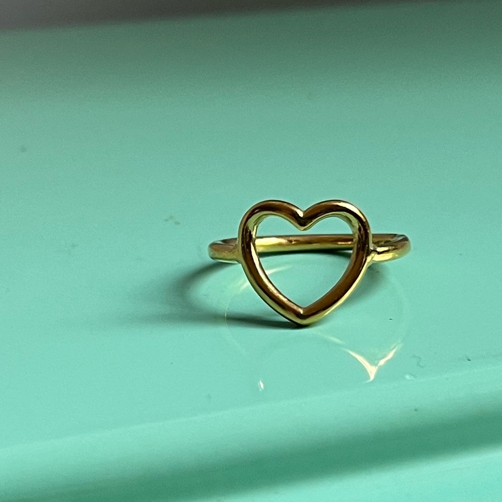Gold Vermeil heart ring